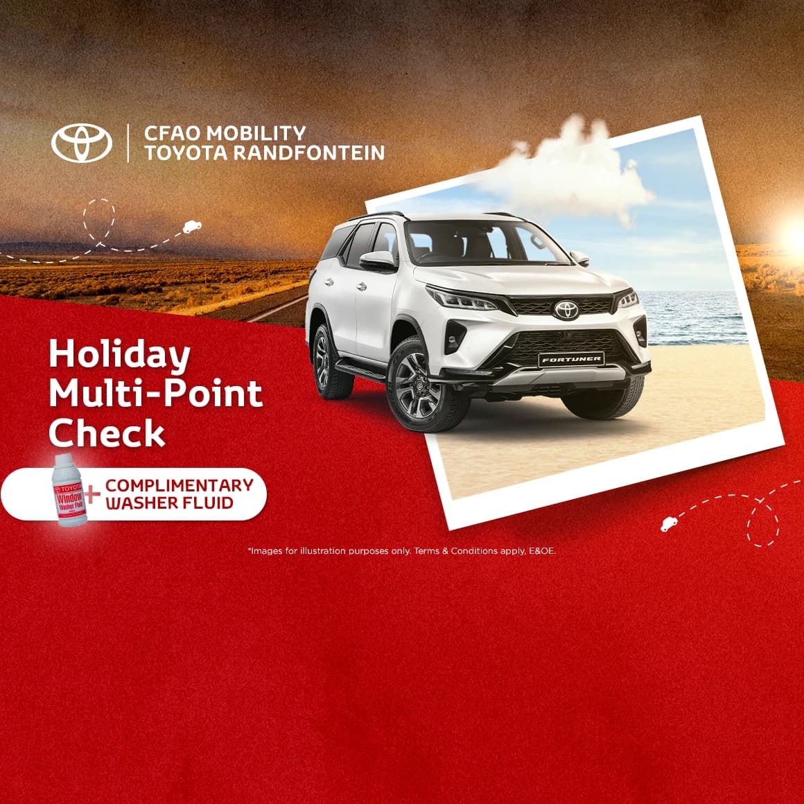 Toyota Holiday Multi-Point Check + Complimentary Washer Fluid